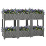 Vidaxl plantenbak verhoogd 120x40x71 cm polypropeen