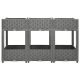 Vidaxl plantenbak verhoogd 120x40x71 cm polypropeen