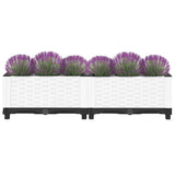 Vidaxl plantenbak verhoogd 80x40x23 cm polypropeen