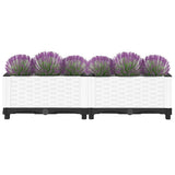 Vidaxl plantenbak verhoogd 80x40x23 cm polypropeen