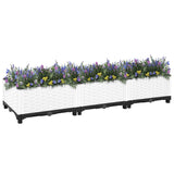 Vidaxl plantenbak verhoogd 120x40x23 cm polypropeen