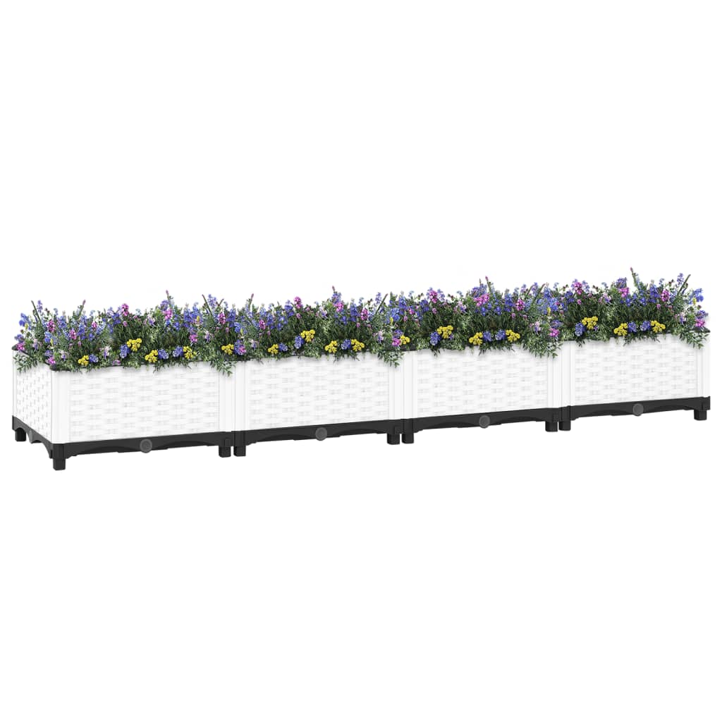 Vidaxl plantenbak verhoogd 160x40x23 cm polypropeen