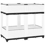 Vidaxl plantenbak verhoogd 80x40x71 cm polypropeen