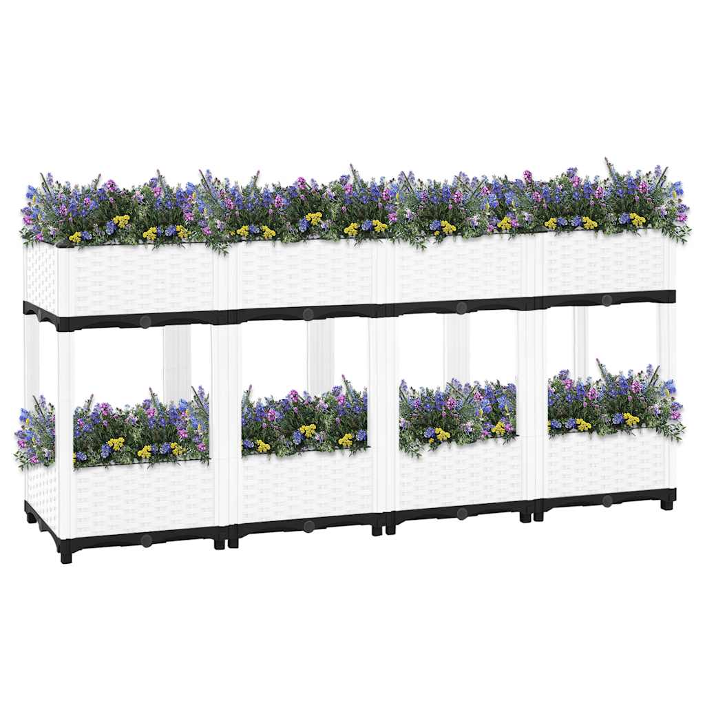 Vidaxl plantenbak verhoogd 160x40x71 cm polypropeen