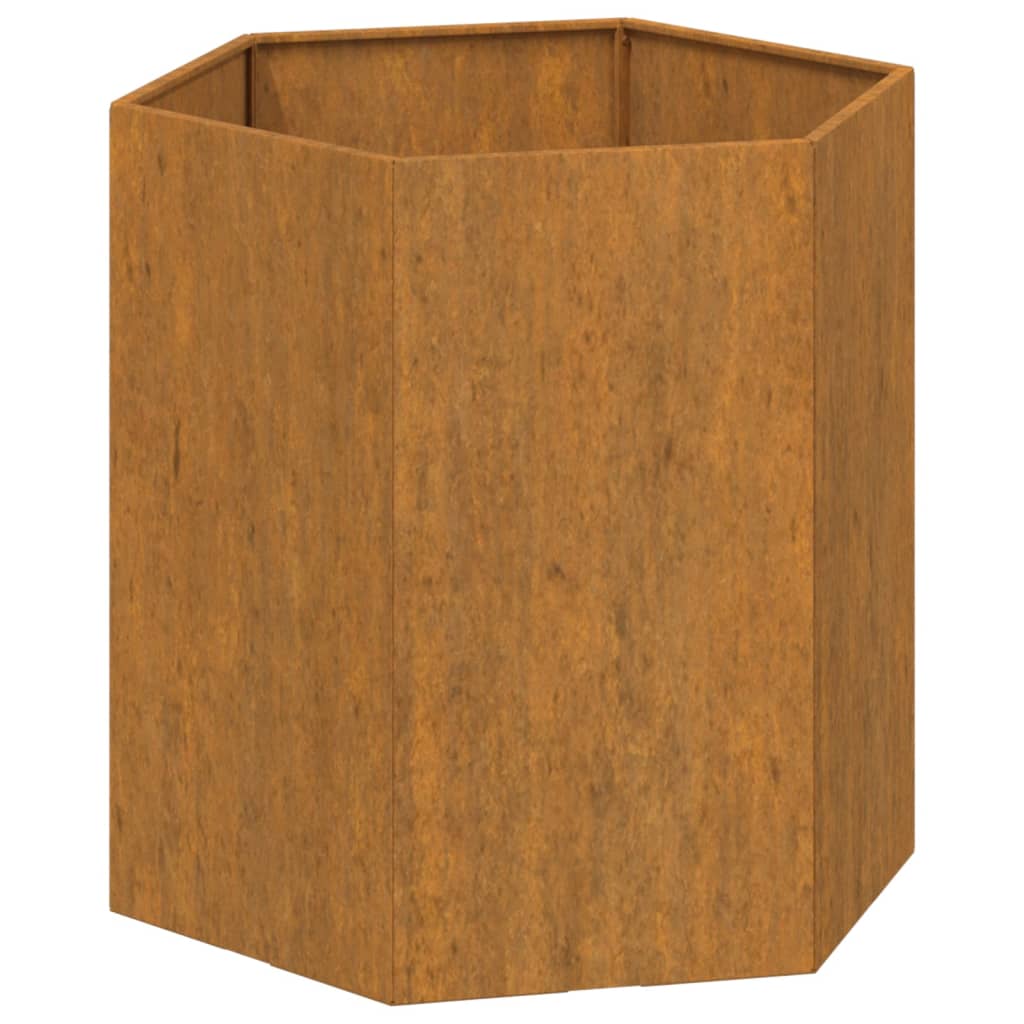 Vidaxl plantenbak roestig 40x40x45 cm cortenstaal