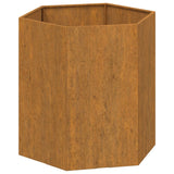 Vidaxl plantenbak roestig 40x40x45 cm cortenstaal