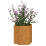 Vidaxl plantenbak roestig 40x40x45 cm cortenstaal