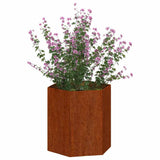 Vidaxl plantenbak roestig 40x40x45 cm cortenstaal