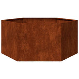 Vidaxl plantenbak roestig 90x90x45 cm cortenstaal