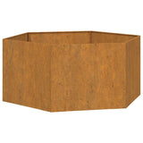 Vidaxl plantenbak roestig 90x90x45 cm cortenstaal