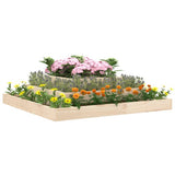 Vidaxl plantenbak 110x110x27 cm massief grenenhout