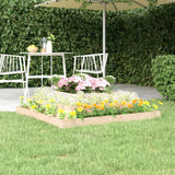 Vidaxl plantenbak 110x110x27 cm massief grenenhout