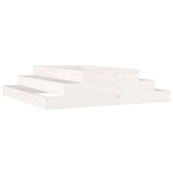 Vidaxl plantenbak 110x110x27 cm massief grenenhout wit