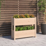 Vidaxl plantenbak 77x25x66 cm massief grenenhout