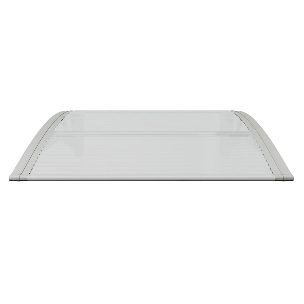 Vidaxl deurluifel 80x75 cm polycarbonaat grijs en transparant