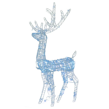 VidaXL Kerstversieringen rendier 3 st 120 cm acryl koudwit