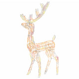 VidaXL Kerstversiering rendier 2 st meerkleurig 120 cm acryl