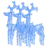 VidaXL Kerstversiering rendier 3 st 60x16x100 cm acryl
