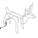 VidaXL Kerstfiguur rendier 2 st 60x30x60 cm warmwit