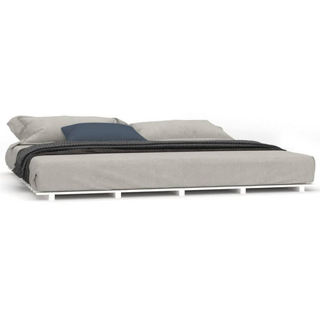Vidaxl bedframe massief grenenhout wit 180x200 cm