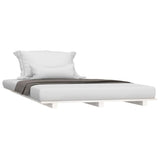 Vidaxl bedframe 90x190 cm massief grenenhout wit