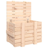 Vidaxl opbergbox 58x40,5x42 cm massief grenenhout