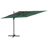 Vidaxl zweefparasol met aluminium paal 300x300 cm groen