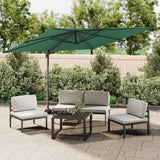 VidaXL Zweefparasol met aluminium paal 400x300 cm groen