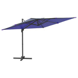 VidaXL Zweefparasol met aluminium paal 400x300 cm azuurblauw