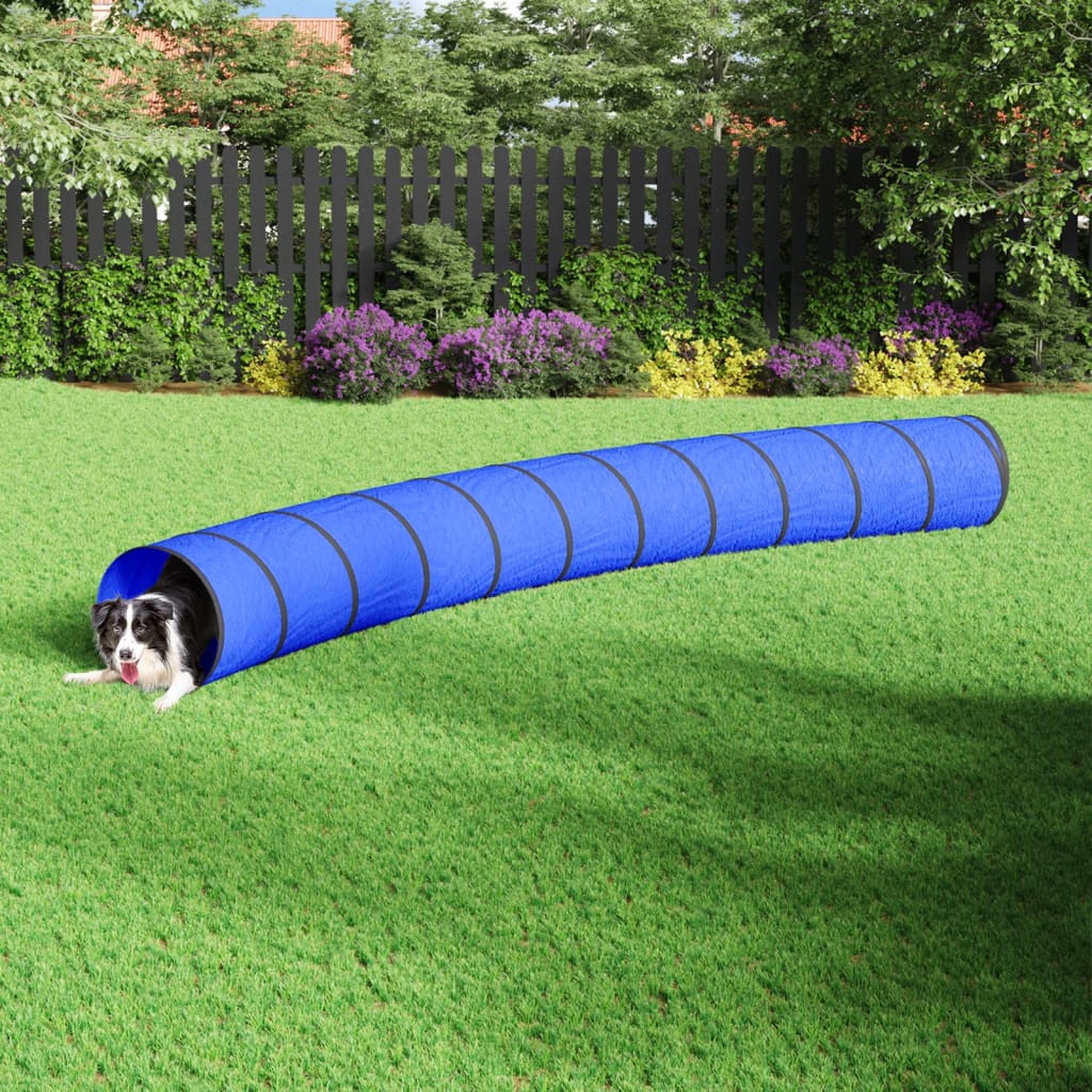 VidaXL Hondentunnel Ø 55x500 cm polyester blauw