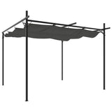 Vidaxl pergola met uitschuifbaar dak 295x292x230 antracietkleurig