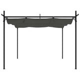 Vidaxl pergola met uitschuifbaar dak 295x292x230 antracietkleurig