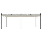VidaXL Pergola met uitschuifbaar dak 589x292x230 crèmekleurig