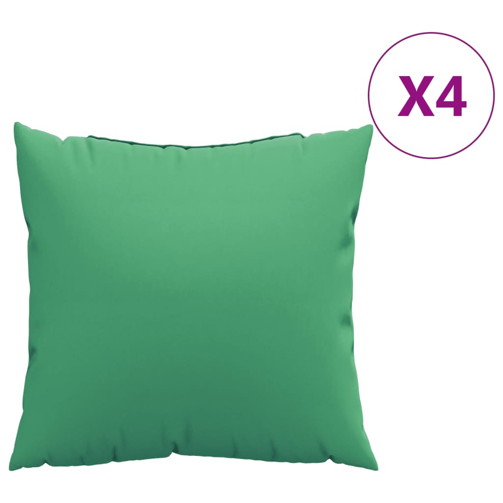 VidaXL Bankkussens 4 st 50x50 cm stof groen