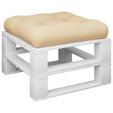 Vidaxl palletkussen 50x50x12 cm stof beige