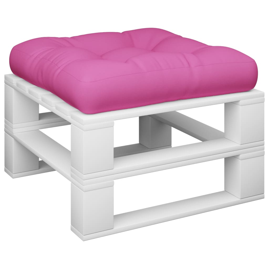 Vidaxl palletkussen 50x50x12 cm stof roze