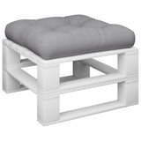 Vidaxl palletkussen 60x60x12 cm stof grijs