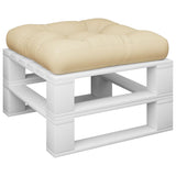 Vidaxl palletkussen 60x60x12 cm stof beige