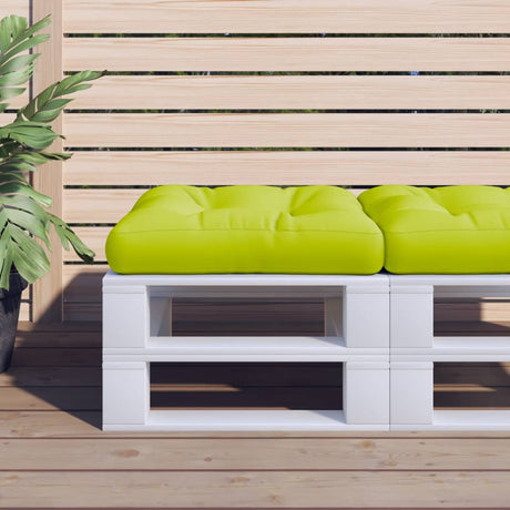 Vidaxl palletkussen 60x60x12 cm stof heldergroen
