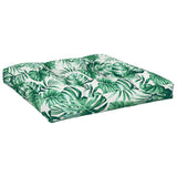 Vidaxl palletkussen bladpatroon 70x70x12 cm