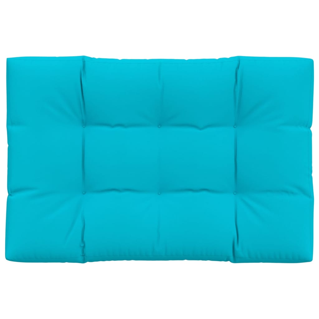 Vidaxl palletkussen 120x80x12 cm stof turquoise