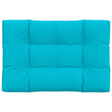 Vidaxl palletkussen 120x80x12 cm stof turquoise