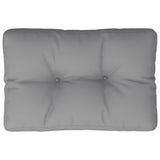 Vidaxl palletkussen 50x40x12 cm stof grijs