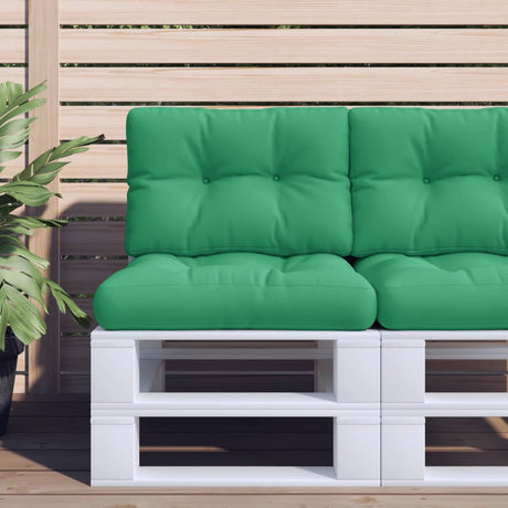 Vidaxl palletkussen 50x40x12 cm stof groen