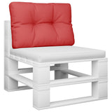 Vidaxl palletkussen 50x40x12 cm stof rood