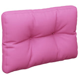 Vidaxl palletkussen 50x40x12 cm stof roze