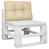 Vidaxl palletkussen 60x40x12 cm stof beige