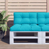 Vidaxl palletkussen 70x40x12 cm stof turquoise