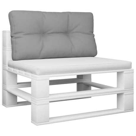 Vidaxl palletkussen 80x40x12 cm stof grijs