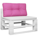 Vidaxl palletkussen 80x40x12 cm stof roze